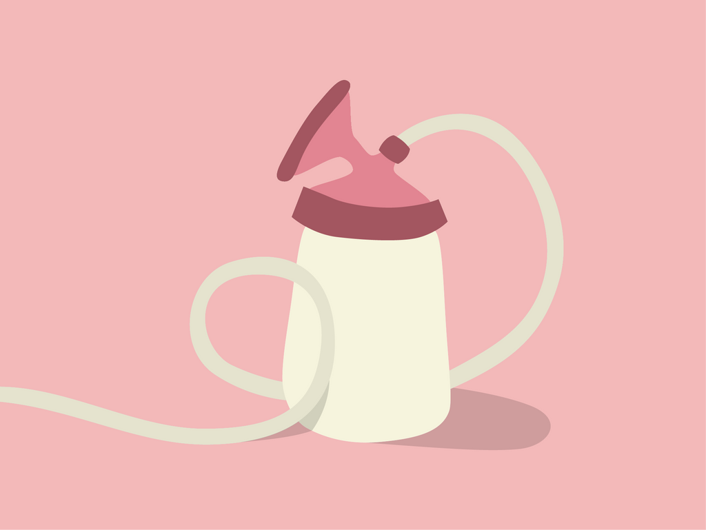 illustration of a breast pump